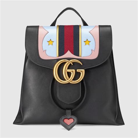 gucci marmont mezzaluna|gg marmont leather backpack.